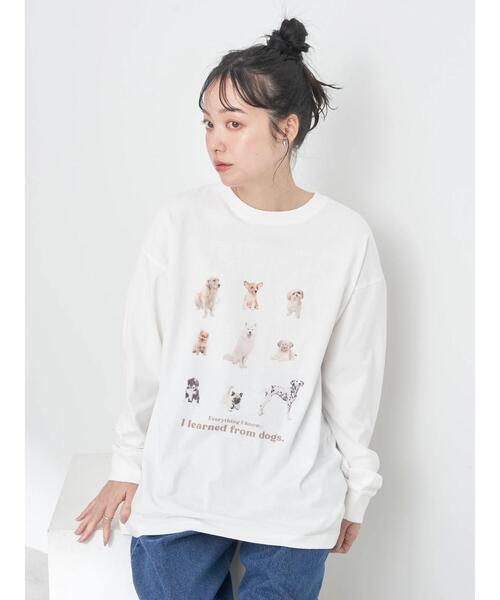 earth music&ecology（アースミュージックアンドエコロジー）の「アソートアニマルプリントロンTee（Tシャツ/カットソー・レディース・ブルー/グリーン/ブラウン/ピンク・FREE）」の12枚目の写真