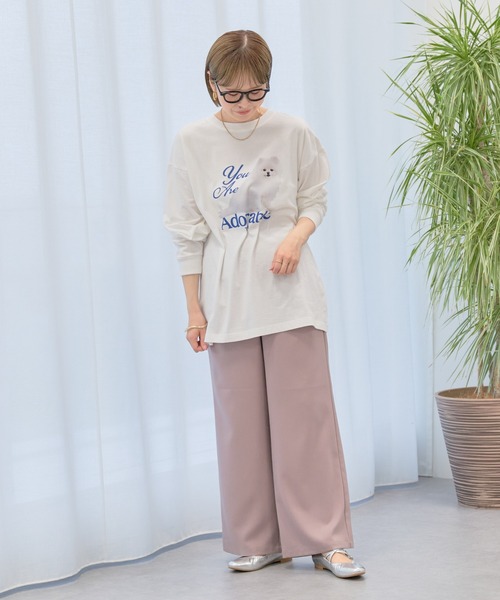 earth music&ecology（アースミュージックアンドエコロジー）の「アソートアニマルプリントロンTee（Tシャツ/カットソー・レディース・ブルー/グリーン/ブラウン/ピンク・FREE）」の5枚目の写真