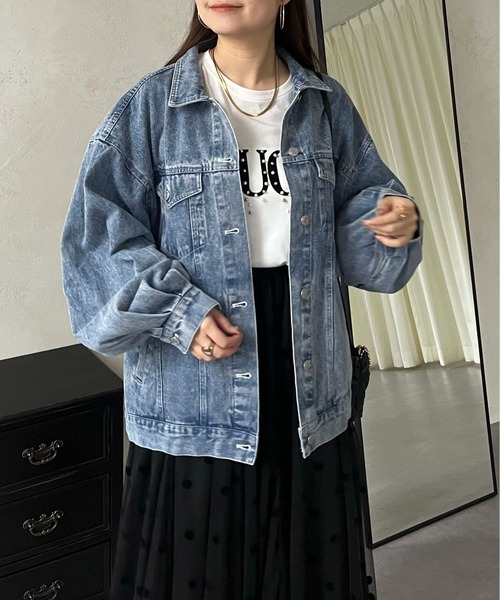 prose verse（プロズヴェール）の「ボリュームスリーブオーバーサイズGジャン（デニムジャケット・レディース・ブルー・LARGE/MEDIUM）」の14枚目の写真