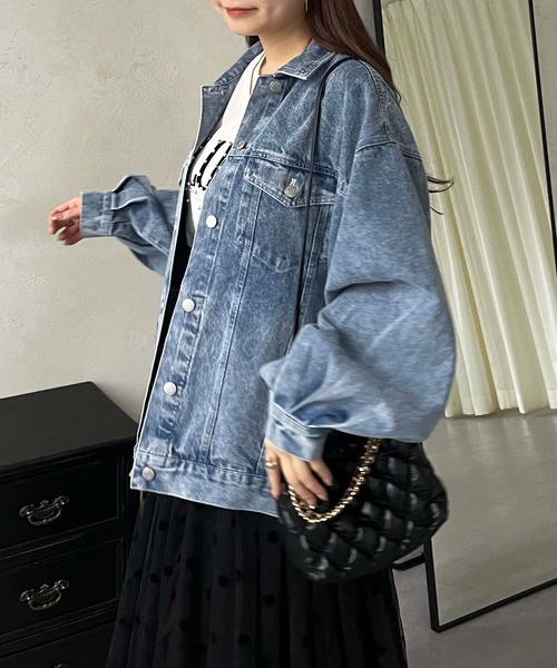 prose verse（プロズヴェール）の「ボリュームスリーブオーバーサイズGジャン（デニムジャケット・レディース・ブルー・LARGE/MEDIUM）」の16枚目の写真