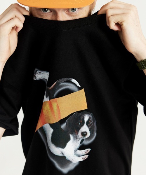 Ressaca（レサーカ）の「オーバーサイズ キャット/ドッグプリントTシャツ（Tシャツ/カットソー・メンズ・ホワイト系1/ブラック系1/ホワイト/ブラック・XXL/XL/L/M）」の13枚目の写真