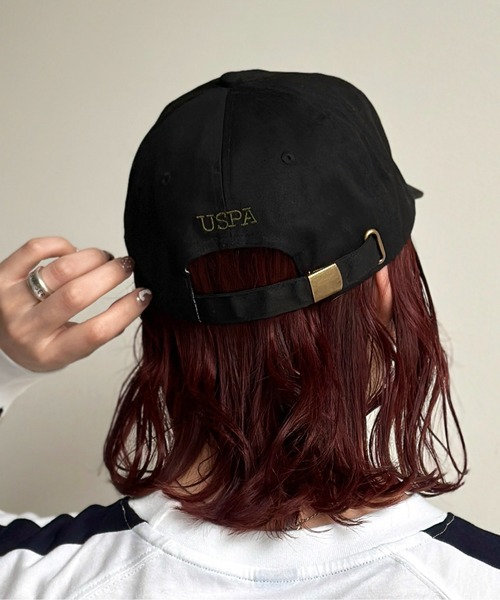 U.S. POLO ASSN.(ユーエスポロアッスン)の「サガラロゴキャップ(キャップ・メンズ・ブラック/アイボリー・FREE)」の12枚目の写真