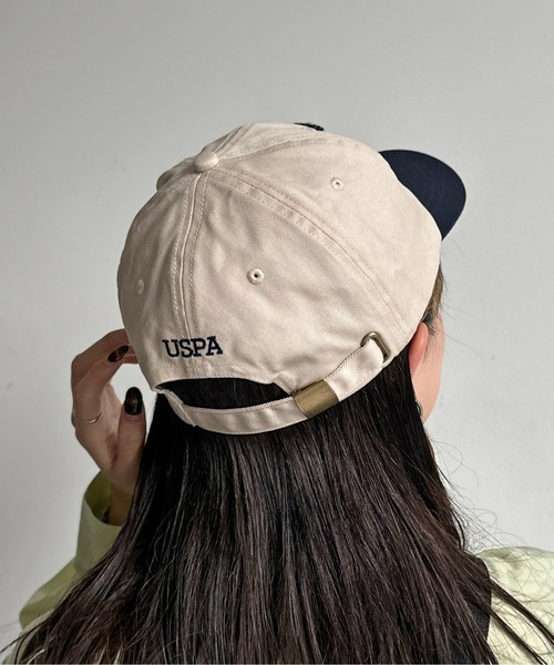 U.S. POLO ASSN.(ユーエスポロアッスン)の「サガラロゴキャップ(キャップ・メンズ・ブラック/アイボリー・FREE)」の8枚目の写真