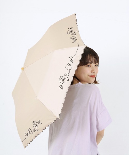 セール】傘 折りたたみ傘 晴雨兼用 日傘 刺繍（折りたたみ傘
