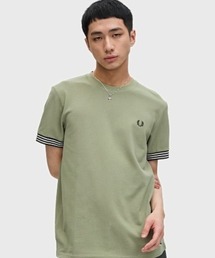 フレッドペリーTシャツ(カーキ) FRED PERRY｜フレッドペリーのTシャツ/カットソー（グリーン