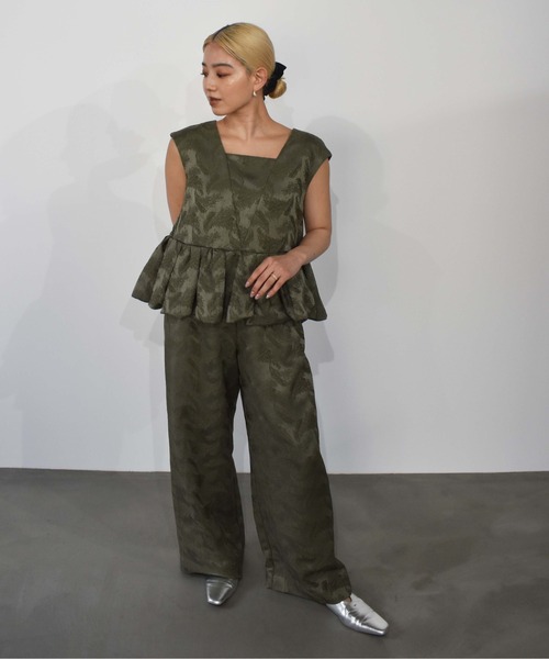 【SALE／10%OFF setup セール】peplum dress ペプラムセットアップドレス / スーツ・フォーマル・ドレス