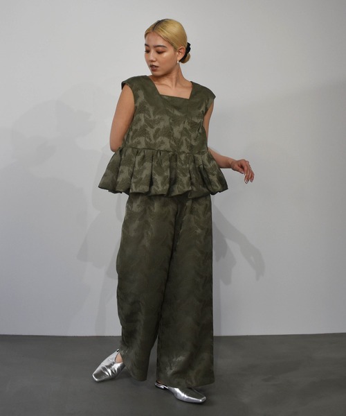 セール】peplum setup dress / ペプラムセットアップドレス