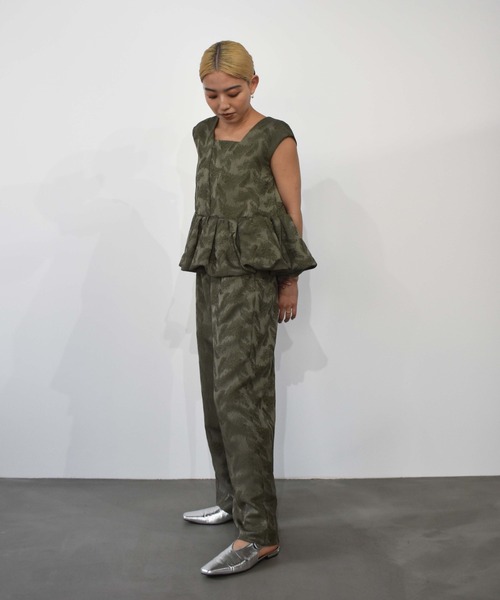 セール】ペプラムセットアップドレス / peplum setup dress（パンツ