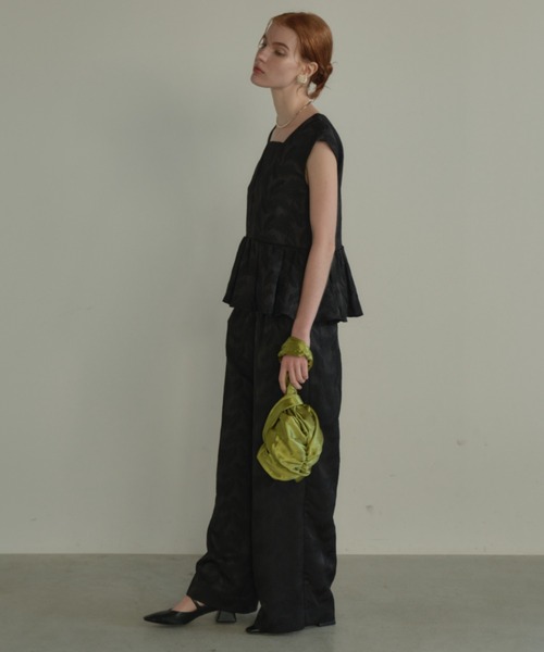 セール】ペプラムセットアップドレス / peplum setup dress（パンツ