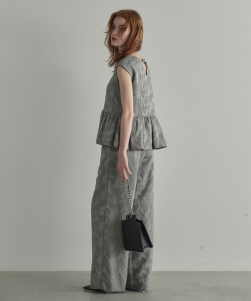 ペプラムセットアップドレス / peplum setup dress（パンツ
