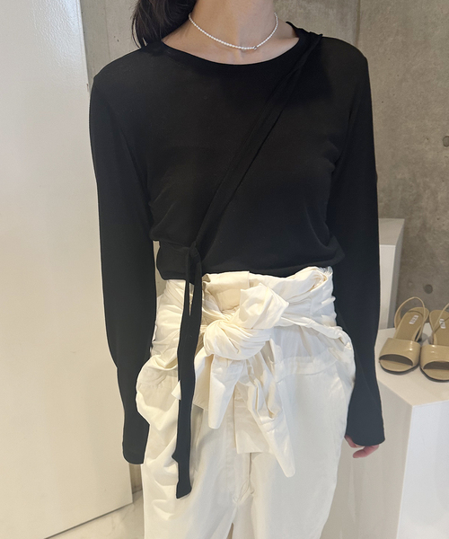セール】【VERSO/ヴェルソ】Skirf Long Sleeve Jersey Top（Tシャツ 
