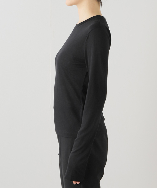 EDIT. FOR LULU(エディットフォールル)の「【VERSO/ヴェルソ】Skirf Long Sleeve Jersey Top(Tシャツ/カットソー・レディース・ブラック/レッド/ホワイト・FREE)」の6枚目の写真