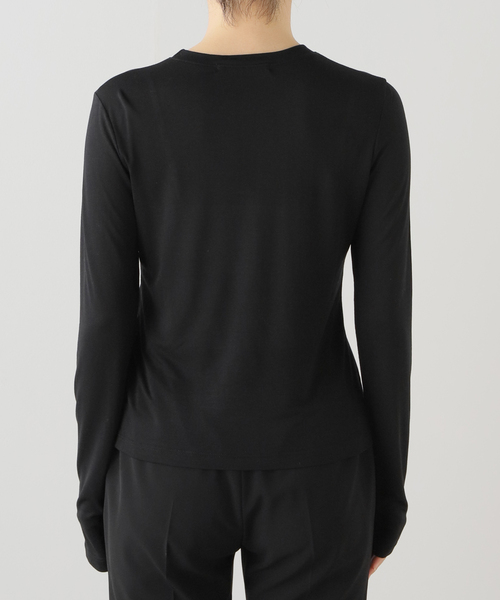 EDIT. FOR LULU(エディットフォールル)の「【VERSO/ヴェルソ】Skirf Long Sleeve Jersey Top(Tシャツ/カットソー・レディース・ブラック/レッド/ホワイト・FREE)」の7枚目の写真