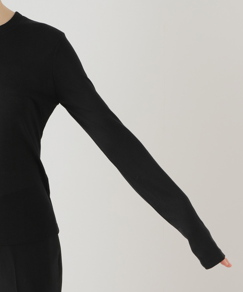 EDIT. FOR LULU(エディットフォールル)の「【VERSO/ヴェルソ】Skirf Long Sleeve Jersey Top(Tシャツ/カットソー・レディース・ブラック/レッド/ホワイト・FREE)」の10枚目の写真