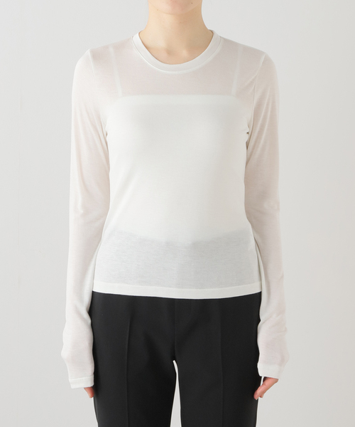 EDIT. FOR LULU(エディットフォールル)の「【VERSO/ヴェルソ】Skirf Long Sleeve Jersey Top(Tシャツ/カットソー・レディース・ブラック/レッド/ホワイト・FREE)」の20枚目の写真