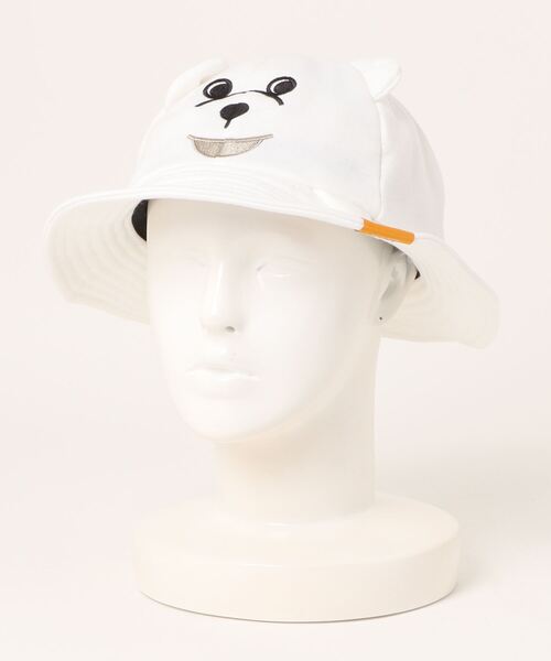 salle de bal（サルデバル）の「POLAR BEAR BANK / ポーラーベアバンク  スウェットベアタレ付きシルエットハット PBB 034 MMI（ハット・レディース・アイボリー/グレー・XS/M/S）」の11枚目の写真