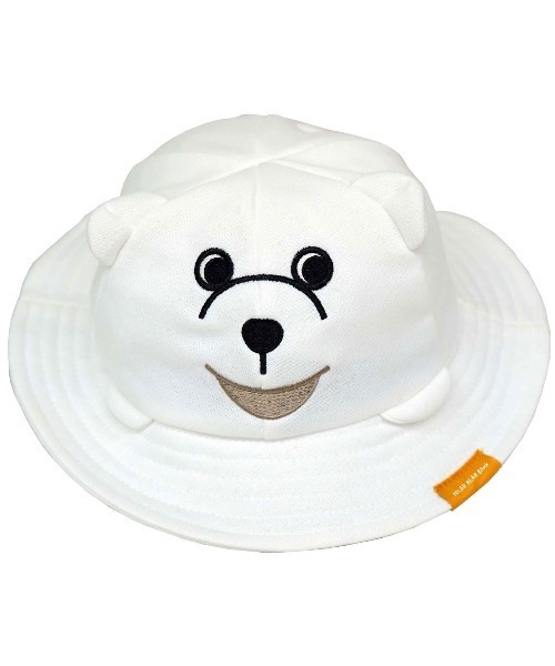 salle de bal（サルデバル）の「POLAR BEAR BANK / ポーラーベアバンク  スウェットベアタレ付きシルエットハット PBB 034 MMI（ハット・レディース・アイボリー/グレー・XS/M/S）」の5枚目の写真