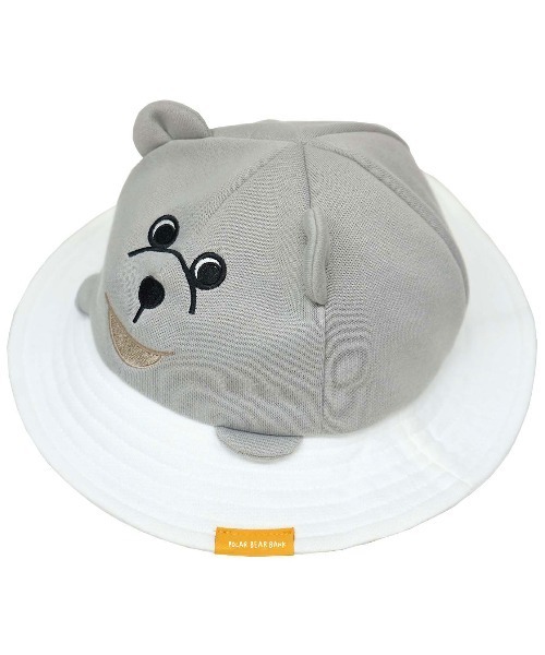 salle de bal（サルデバル）の「POLAR BEAR BANK / ポーラーベアバンク  スウェットベアタレ付きシルエットハット PBB 034 MMI（ハット・レディース・アイボリー/グレー・XS/M/S）」の7枚目の写真