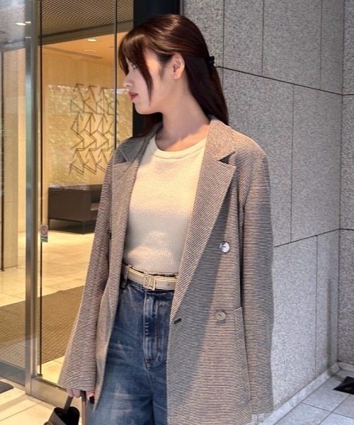 FRAY I.D（フレイアイディー）の「ロゴモチーフベルト（ベルト・レディース・ブラック/キャメル/ライトベージュ・FREE）」の4枚目の写真