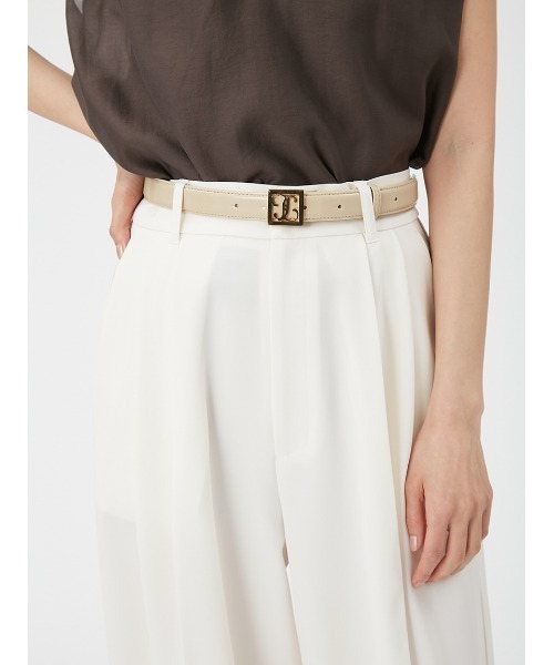 FRAY I.D（フレイアイディー）の「ロゴモチーフベルト（ベルト・レディース・ブラック/キャメル/ライトベージュ・FREE）」の11枚目の写真