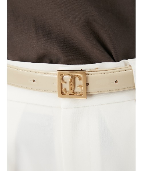 FRAY I.D（フレイアイディー）の「ロゴモチーフベルト（ベルト・レディース・ブラック/キャメル/ライトベージュ・FREE）」の12枚目の写真