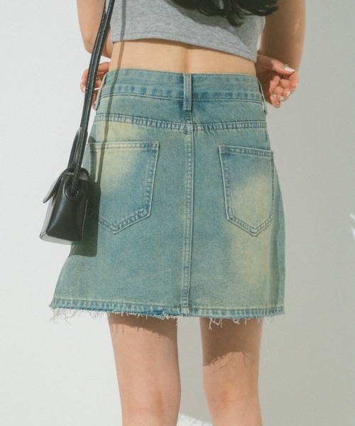 VANNIE U(ヴァニーユー)の「ストーンデニムミニスカート(デニムスカート・レディース・ブルー・FREE)」の13枚目の写真