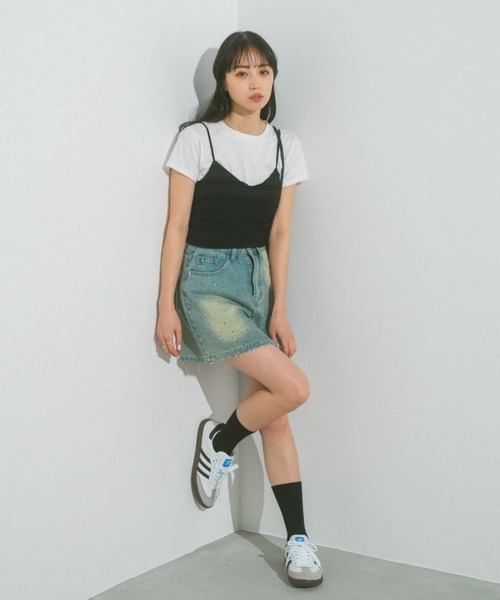 VANNIE U(ヴァニーユー)の「ストーンデニムミニスカート(デニムスカート・レディース・ブルー・FREE)」の17枚目の写真