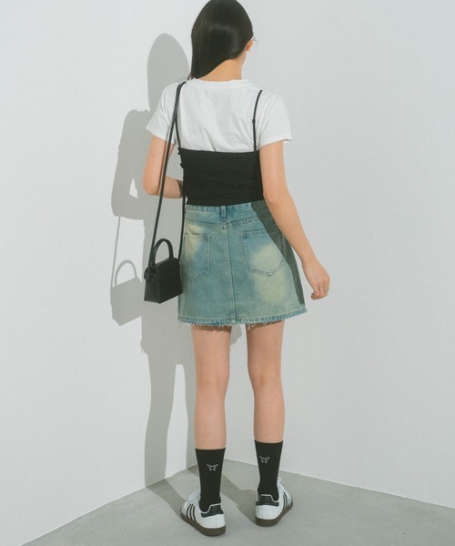 VANNIE U(ヴァニーユー)の「ストーンデニムミニスカート(デニムスカート・レディース・ブルー・FREE)」の18枚目の写真