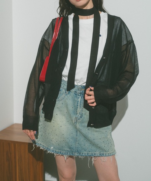 VANNIE U(ヴァニーユー)の「ストーンデニムミニスカート(デニムスカート・レディース・ブルー・FREE)」の21枚目の写真