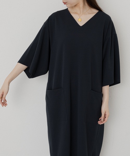 russet（ラシット）の「【ANOTHER BRANCH】カフタン風ワンピース (KS-137)（ワンピース・レディース・ネイビー/オフホワイト・FREE）」の10枚目の写真