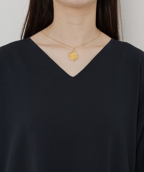 russet（ラシット）の「【ANOTHER BRANCH】カフタン風ワンピース (KS-137)（ワンピース・レディース・ネイビー/オフホワイト・FREE）」の3枚目の写真