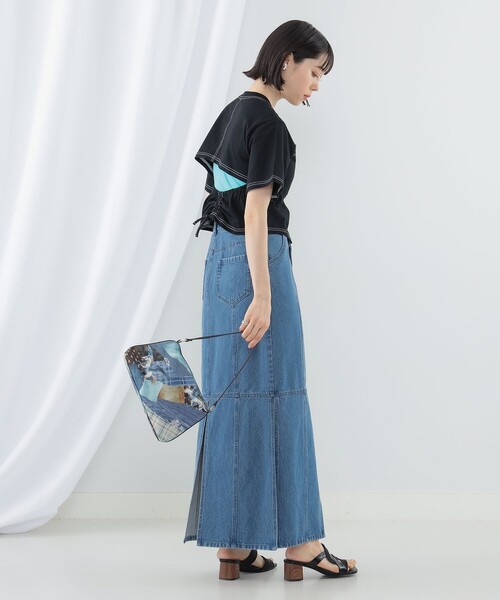 Ray BEAMS（レイビームス）の「Ray BEAMS / バック オープン ステッチ Tシャツ（Tシャツ/カットソー・レディース・ブラック/オフホワイト・ONE SIZE）」の10枚目の写真