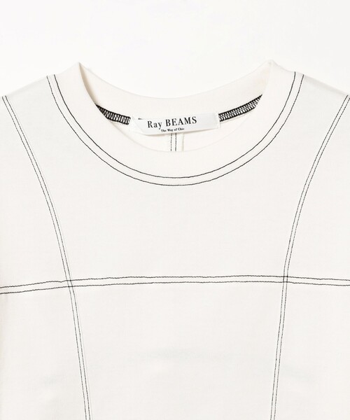 Ray BEAMS（レイビームス）の「Ray BEAMS / バック オープン ステッチ Tシャツ（Tシャツ/カットソー・レディース・ブラック/オフホワイト・ONE SIZE）」の14枚目の写真