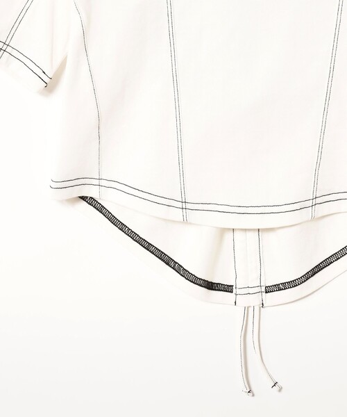 Ray BEAMS（レイビームス）の「Ray BEAMS / バック オープン ステッチ Tシャツ（Tシャツ/カットソー・レディース・ブラック/オフホワイト・ONE SIZE）」の15枚目の写真