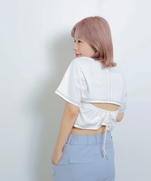 Ray BEAMS | Ray BEAMS / バック オープン ステッチ Tシャツ(Tシャツ/カットソー)