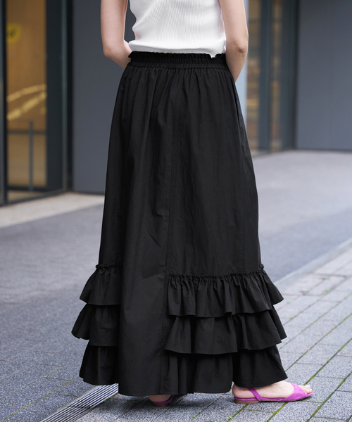 未使用✨新品タグ付【IENA LA BOUCLE】 春夏　フリル スカート IENA LA BOUCLE - 未使用✨新品タグ付【IENA LA BOUCLE】 春夏