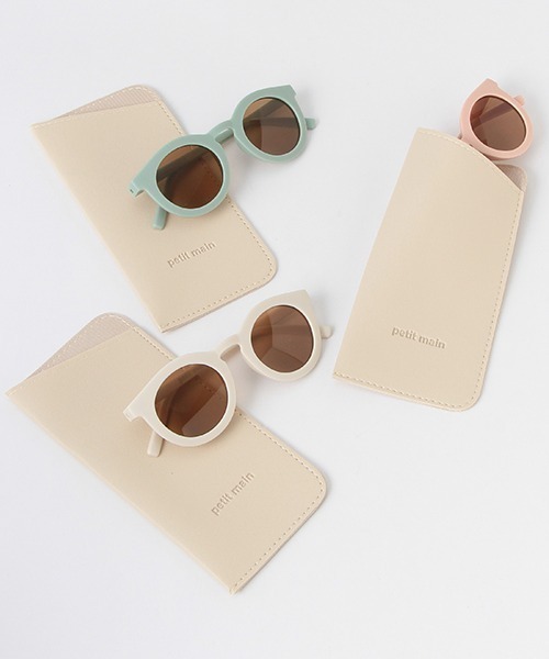 petit main（プティマイン）の「ボストン風サングラス（サングラス・キッズ・ライトピンク/アイボリー/ライトグリーン・FREE）」の4枚目の写真