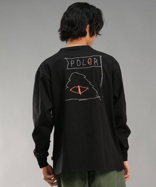 POLeR(ポーラー)の「POLER/ポーラー 水陸両用Tシャツ/ラッシュガード/長袖Tシャツ オーバーサイズ UVケア 249MCV0025(Tシャツ/カットソー・メンズ・オリーブ/ブラック/ホワイト・M/L/XL)」の3枚目の写真