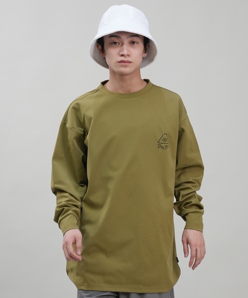 POLeR(ポーラー)の「POLER/ポーラー 水陸両用Tシャツ/ラッシュガード/長袖Tシャツ オーバーサイズ UVケア 249MCV0025(Tシャツ/カットソー・メンズ・オリーブ/ブラック/ホワイト・M/L/XL)」の17枚目の写真