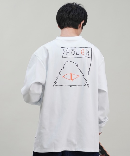POLeR(ポーラー)の「POLER/ポーラー 水陸両用Tシャツ/ラッシュガード/長袖Tシャツ オーバーサイズ UVケア 249MCV0025(Tシャツ/カットソー・メンズ・オリーブ/ブラック/ホワイト・M/L/XL)」の6枚目の写真