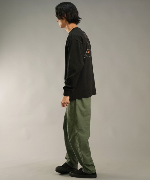 POLeR(ポーラー)の「POLER/ポーラー 水陸両用Tシャツ/ラッシュガード/長袖Tシャツ オーバーサイズ UVケア 249MCV0025(Tシャツ/カットソー・メンズ・オリーブ/ブラック/ホワイト・M/L/XL)」の14枚目の写真