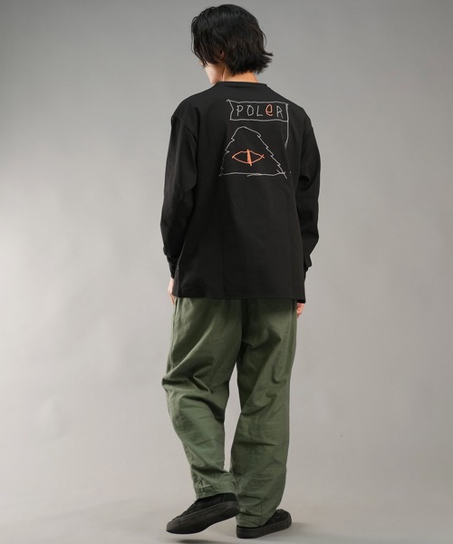 POLeR(ポーラー)の「POLER/ポーラー 水陸両用Tシャツ/ラッシュガード/長袖Tシャツ オーバーサイズ UVケア 249MCV0025(Tシャツ/カットソー・メンズ・オリーブ/ブラック/ホワイト・M/L/XL)」の15枚目の写真
