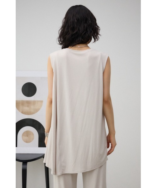 AZUL by moussy(アズールバイマウジー)の「T/Fクリーンクールノースリーブトップス(Tシャツ/カットソー・レディース・ライトグレー/ブルー/ブラック・SMALL/MEDIUM)」の10枚目の写真