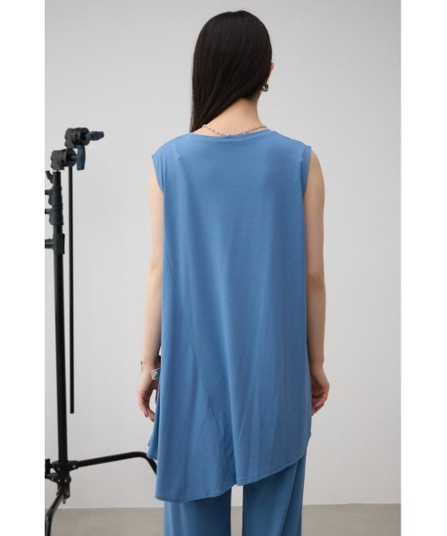 AZUL by moussy(アズールバイマウジー)の「T/Fクリーンクールノースリーブトップス(Tシャツ/カットソー・レディース・ライトグレー/ブルー/ブラック・SMALL/MEDIUM)」の20枚目の写真