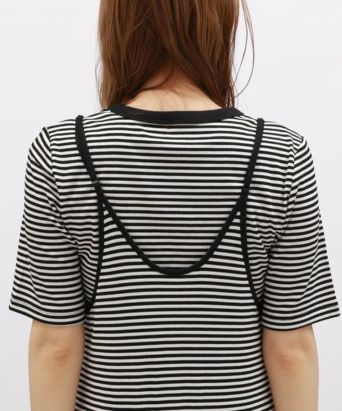 LAKOLE（ラコレ）の「【2点SET】TEEセットキャミワンピース / 113795（ワンピース・レディース・ブラック/アイボリー/ライトグリーン・SMALL/MEDIUM）」の16枚目の写真