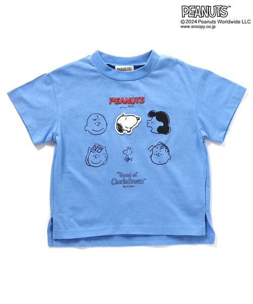 PEANUTS（ピーナッツ）の「PEANUTSアソートTシャツ（Tシャツ/カットソー・キッズ・ブルー/オフホワイト/アイボリー/ピンク・80/90/100/110/120/130）」の8枚目の写真