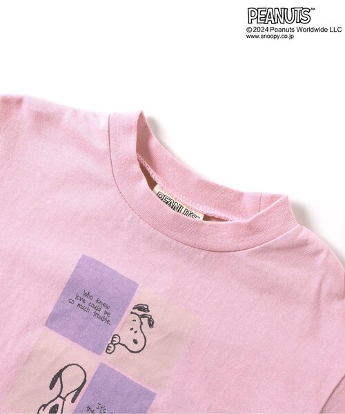 PEANUTS（ピーナッツ）の「PEANUTSアソートTシャツ（Tシャツ/カットソー・キッズ・ブルー/オフホワイト/アイボリー/ピンク・80/90/100/110/120/130）」の9枚目の写真
