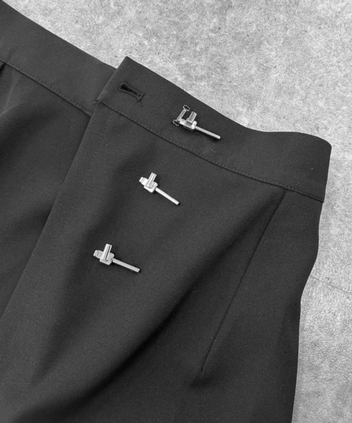 LVEU.(ラブユ.)の「【LVEU.】2wayピンデザインラップスカート / ボトムス ミニスカート ロングスカート スリット アシメ アシンメトリー モード ブラック(スカート・レディース・ブラック・FREE)」の15枚目の写真