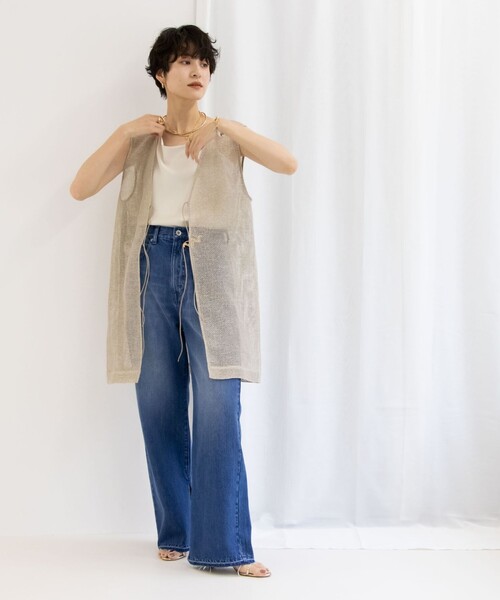 NOLLEY’S（ノーリーズ）の「サビラメジレ（ブルゾン・レディース・ベージュ・38）」の2枚目の写真