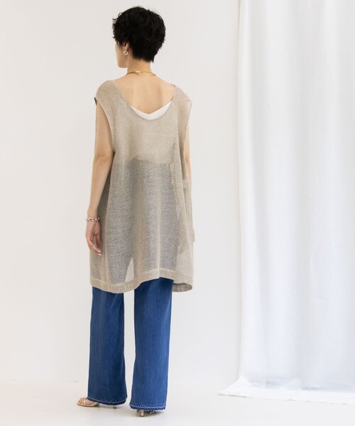 NOLLEY’S（ノーリーズ）の「サビラメジレ（ブルゾン・レディース・ベージュ・38）」の4枚目の写真